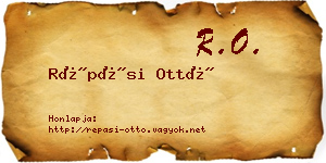 Répási Ottó névjegykártya